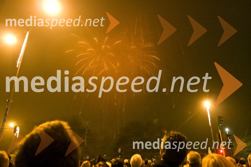 Ognjemet po prireditviSlovenec leta 2008