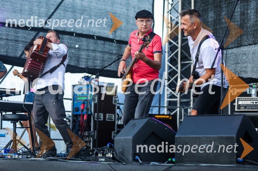  Jure Tori, glasbenik;  Mitja Tori, skupina Orlek;  Matej Fele, Flora & ParisSvetovno prvenstvo v odbojki 2022, Slovenija - Kamerun