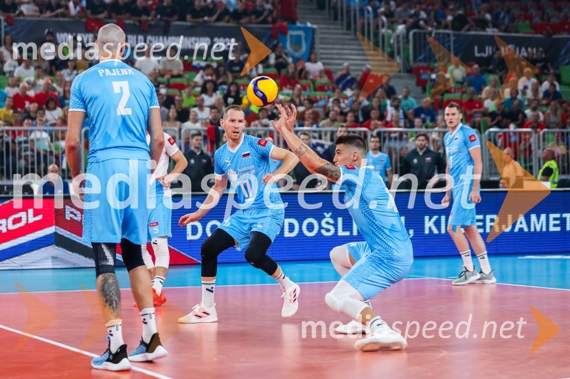  Alen  Pajenk  , odbojkar;  Tine Urnaut, odbojkar;  Klemen Čebulj, odbojkar;  Tonček  Štern, odbojkarSvetovno prvenstvo v odbojki 2022, Slovenija - Kamerun