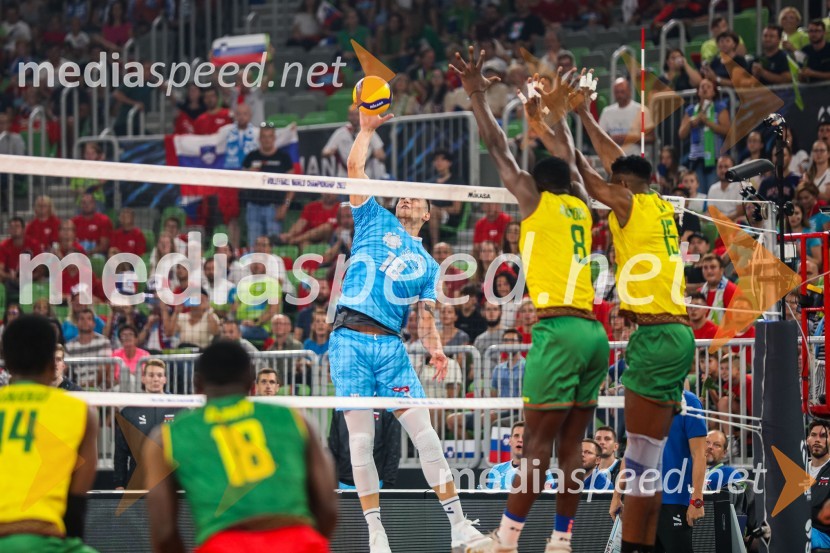 Klemen Čebulj, odbojkar;  ... ;  ... Svetovno prvenstvo v odbojki 2022, Slovenija - Kamerun