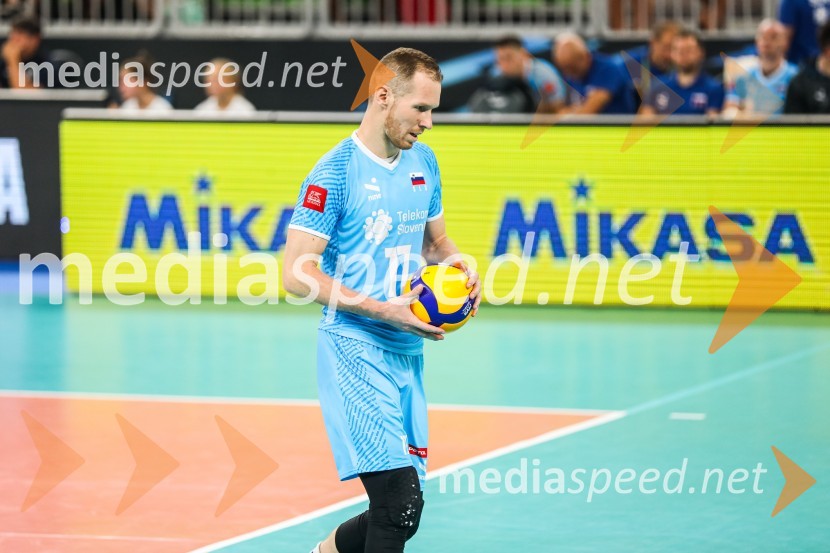  Tine  Urnaut, kapetan slovenske odbojkarske reprezentanceSvetovno prvenstvo v odbojki 2022, Slovenija - Kamerun