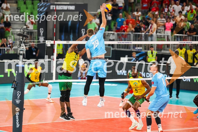  Rok  Možič, slovenski odbojkarski reprezentant ;  ... ;  Tonček  Štern, odbojkarSvetovno prvenstvo v odbojki 2022, Slovenija - Kamerun