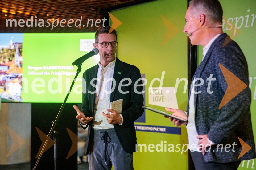  Dragan Barbutovski, Dragan Barbutovski, direktor, Urad vlade za komuniciranje (UKOM);  Igor Evgen Bergant, novinar in TV voditeljSvetovno prvenstvo v odbojki 2022, Slovenija - Francija