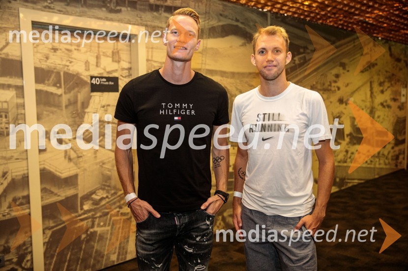  Luka Janežič, slovenski atlet;  Žan Rudolf, atletSvetovno prvenstvo v odbojki 2022, Slovenija - Francija