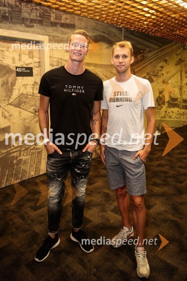  Luka Janežič, slovenski atlet;  Žan Rudolf, atletSvetovno prvenstvo v odbojki 2022, Slovenija - Francija