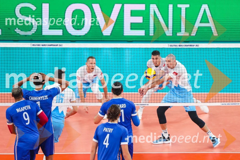 Svetovno prvenstvo v odbojki 2022, Slovenija - Francija