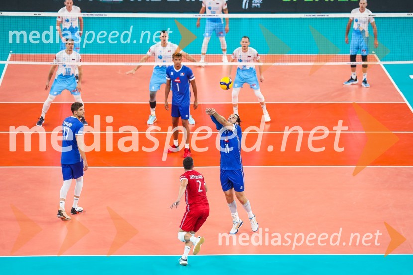 Svetovno prvenstvo v odbojki 2022, Slovenija - Francija