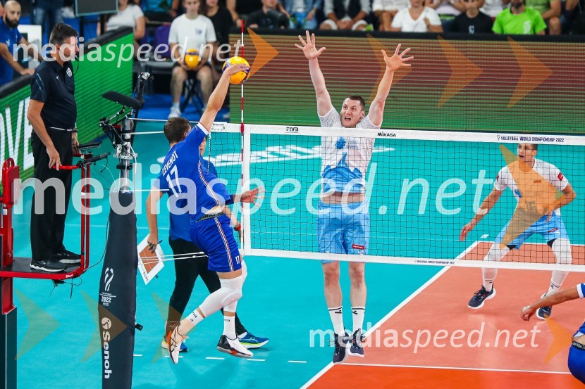  ... ;  Tonček  Štern, odbojkarSvetovno prvenstvo v odbojki 2022, Slovenija - Francija