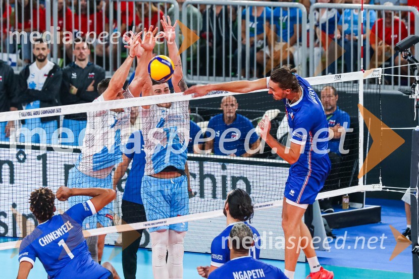 Jan  Kozamernik, odbojkar;  Klemen Čebulj, odbojkar;  ... Svetovno prvenstvo v odbojki 2022, Slovenija - Francija