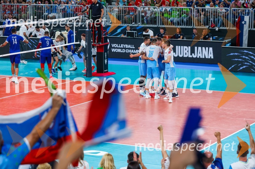 Svetovno prvenstvo v odbojki 2022, Slovenija - Francija
