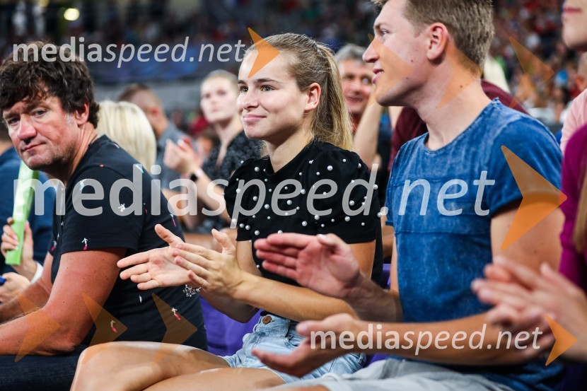  Boštjan Tancer, Šport Maribor, direktor;  Nika Križnar, smučarska skakalka;  Aljaž Vodan, nekdanji smučarski skakalecSvetovno prvenstvo v odbojki 2022, Slovenija - Francija