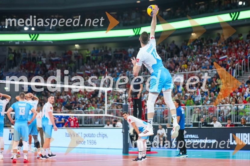  Tine  Urnaut, kapetan slovenske odbojkarske reprezentanceSvetovno prvenstvo v odbojki 2022, Slovenija - Francija