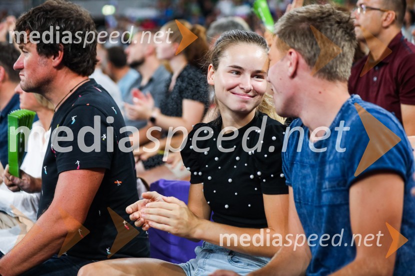  Nika Križnar, smučarska skakalka;  Aljaž Vodan, nekdanji smučarski skakalecSvetovno prvenstvo v odbojki 2022, Slovenija - Francija