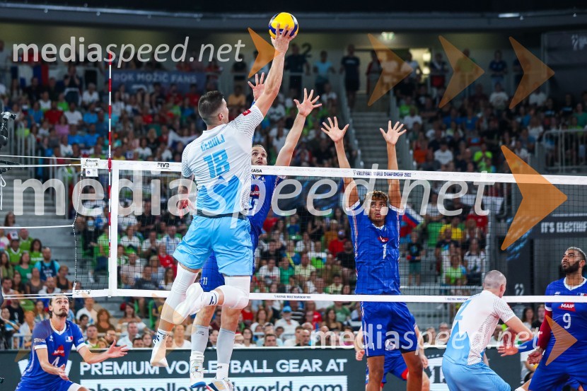  Klemen Čebulj, odbojkarSvetovno prvenstvo v odbojki 2022, Slovenija - Francija