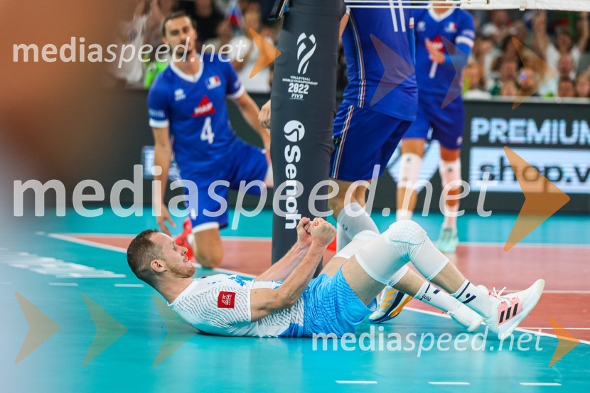  Tine  Urnaut, kapetan slovenske odbojkarske reprezentanceSvetovno prvenstvo v odbojki 2022, Slovenija - Francija