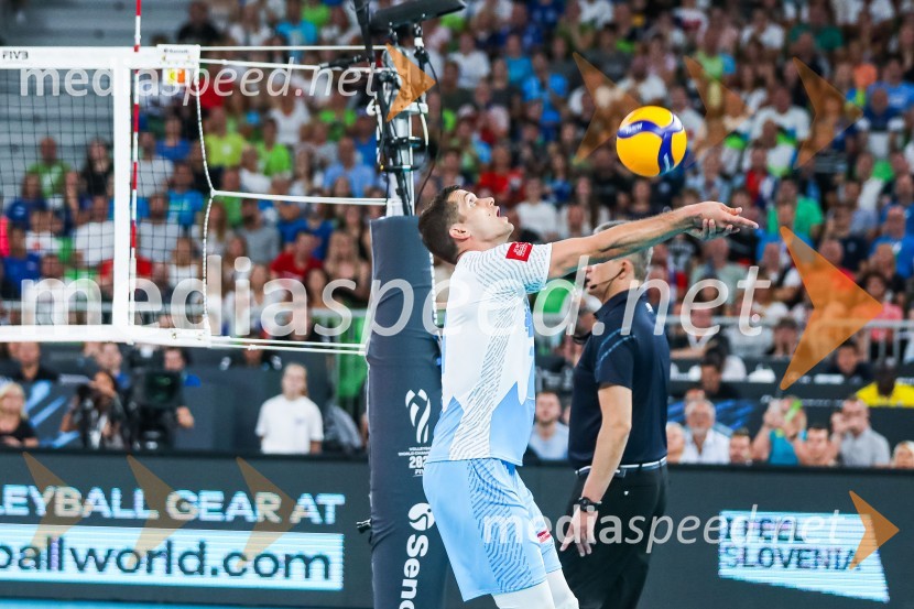  Gregor  Ropret, odbojkarSvetovno prvenstvo v odbojki 2022, Slovenija - Francija