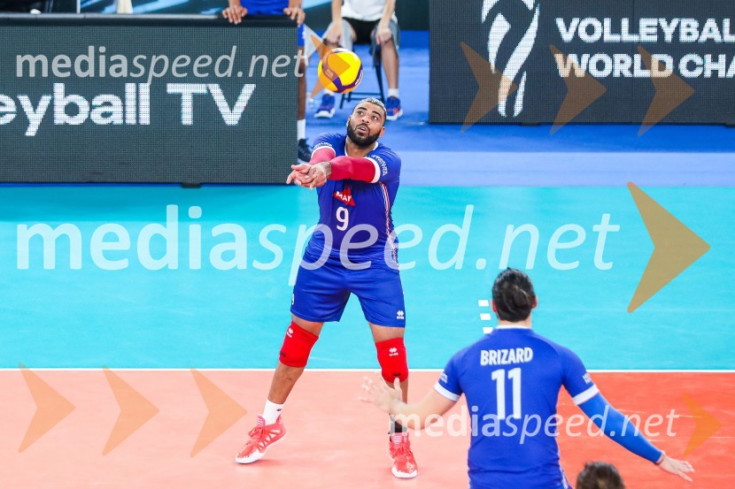  Earvin N'Gapeth, odbojkar;  ... Svetovno prvenstvo v odbojki 2022, Slovenija - Francija