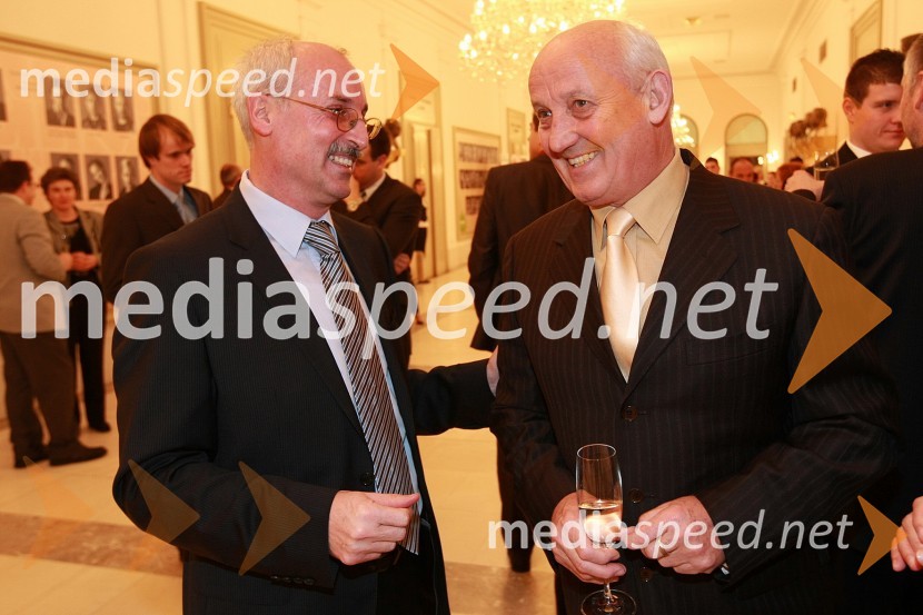 Srečko Pirtovšek, odgovorni urednik revij Založbe Kapital in Janez Ajlec, lastnik družinskega podjetja AJM d.o.o.Naj Mariborčan 2008