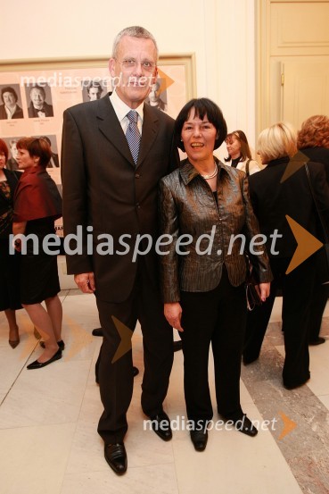 Prof. dr. Veljko Vlaisavljević, predstojnik oddelka za reproduktivno medicino in ginekološko endokrinologijo UKC Maribor s soprogoNaj Mariborčan 2008