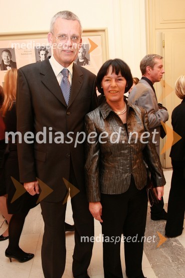 Prof. dr. Veljko Vlaisavljević, predstojnik oddelka za reproduktivno medicino in ginekološko endokrinologijo UKC Maribor s soprogoNaj Mariborčan 2008