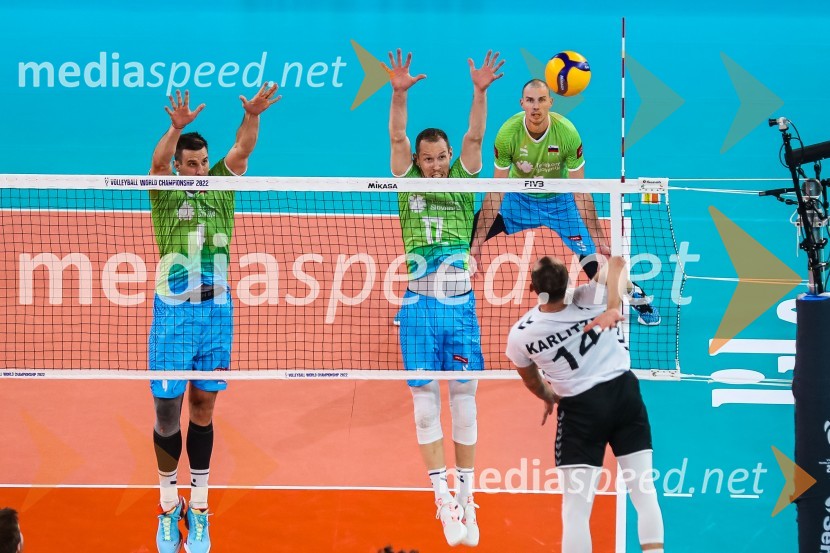  Jan  Kozamernik, odbojkar;  Tine  Urnaut, kapetan slovenske odbojkarske reprezentance;  Alen  Pajenk  , odbojkar;  ... Slovenci na krilih polne dvorane Stožice  ekspresno odpravili Nemce in se uvrstili v osmino finala