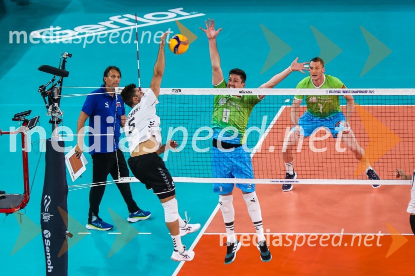  ... ;  Dejan  Vinčić, odbojkar;  Tonček  Štern, odbojkarSlovenci na krilih polne dvorane Stožice  ekspresno odpravili Nemce in se uvrstili v osmino finala