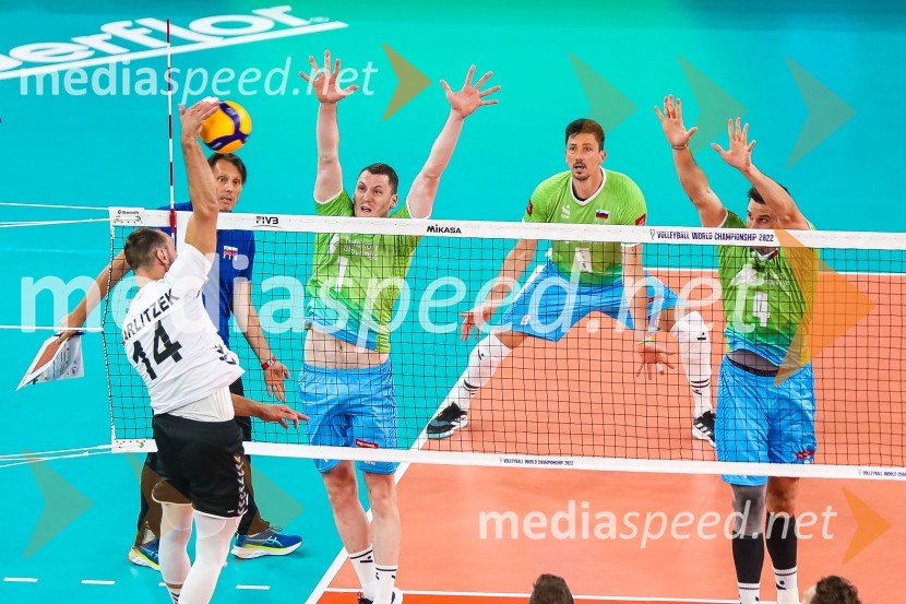  ... ;  Gheorghe Crețu, trener odbojkarske reprezentance Slovenije;  Tonček  Štern, odbojkar;  Dejan  Vinčić, odbojkar;  Jan  Kozamernik, odbojkarSlovenci na krilih polne dvorane Stožice  ekspresno odpravili Nemce in se uvrstili v osmino finala