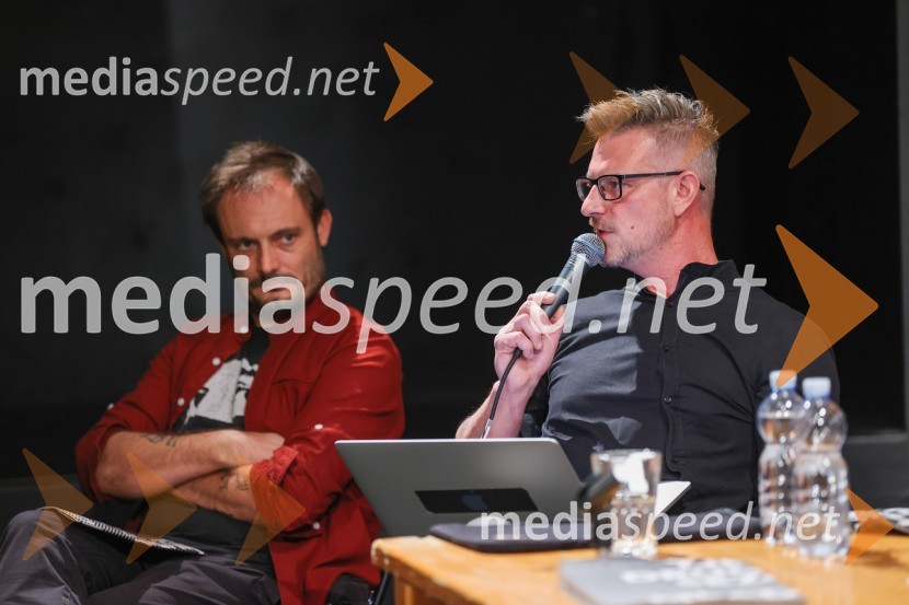  Milan Ramšak Marković, dramaturg;  Tibor Mihelič Syed, direktor, Slovensko mladinsko gledališčeDrugačna sezona, predstavitev sezone 2022/23, Slovensko mladinsko gledališče Ljubljana