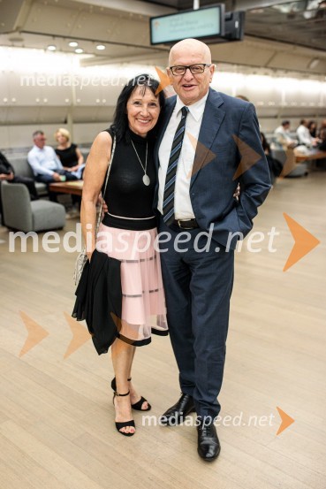  Nataša Eberlinc;  Marjan Eberlinc, direktor, družba Plinovodi d.o.o.Noche española, koncert Plácida Dominga, Festival Ljubljana 2022