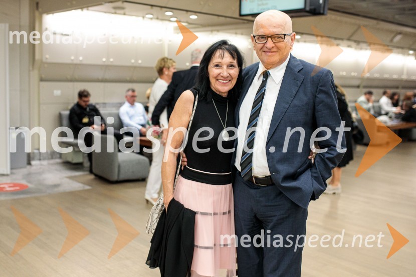  Nataša Eberlinc;  Marjan Eberlinc, direktor, družba Plinovodi d.o.o.Noche española, koncert Plácida Dominga, Festival Ljubljana 2022