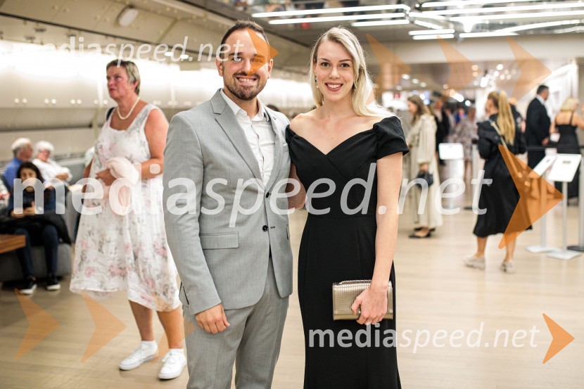  Žiga Lakner, pevec;  Lea Hren StrahNoche española, koncert Plácida Dominga, Festival Ljubljana 2022
