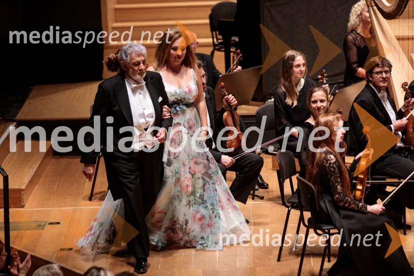  Plácido Domingo, tenorist;  María José Siri, sopranNoche española, koncert Plácida Dominga, Festival Ljubljana 2022