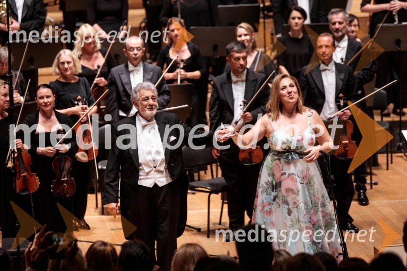  Plácido Domingo, tenorist;  María José Siri, sopranNoche española, koncert Plácida Dominga, Festival Ljubljana 2022