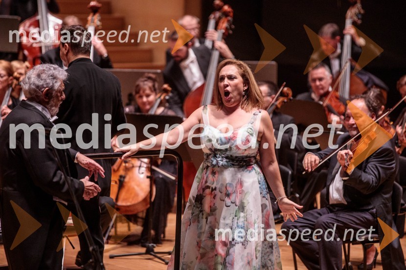  Plácido Domingo, tenorist;  María José Siri, sopranNoche española, koncert Plácida Dominga, Festival Ljubljana 2022