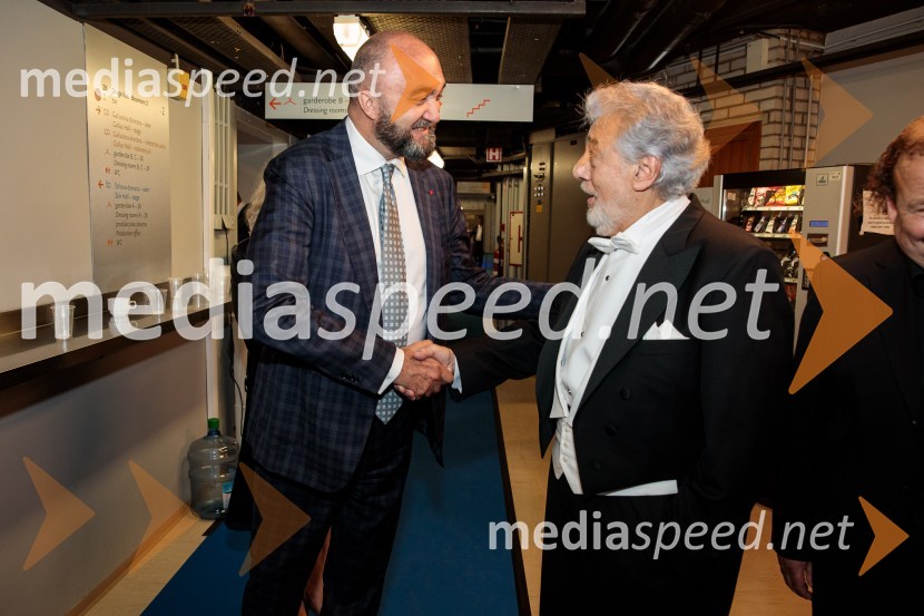  Massimo Mercelli, flavtist;  Plácido Domingo, tenoristNoche española, koncert Plácida Dominga, Festival Ljubljana 2022