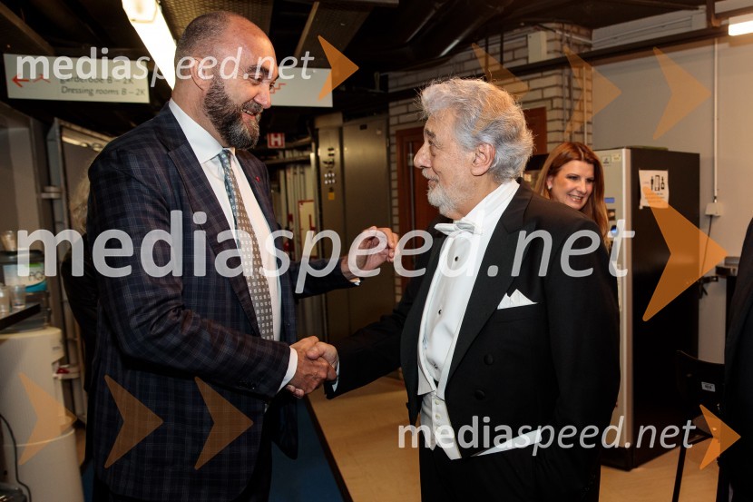  Massimo Mercelli, flavtist;  Plácido Domingo, tenoristNoche española, koncert Plácida Dominga, Festival Ljubljana 2022