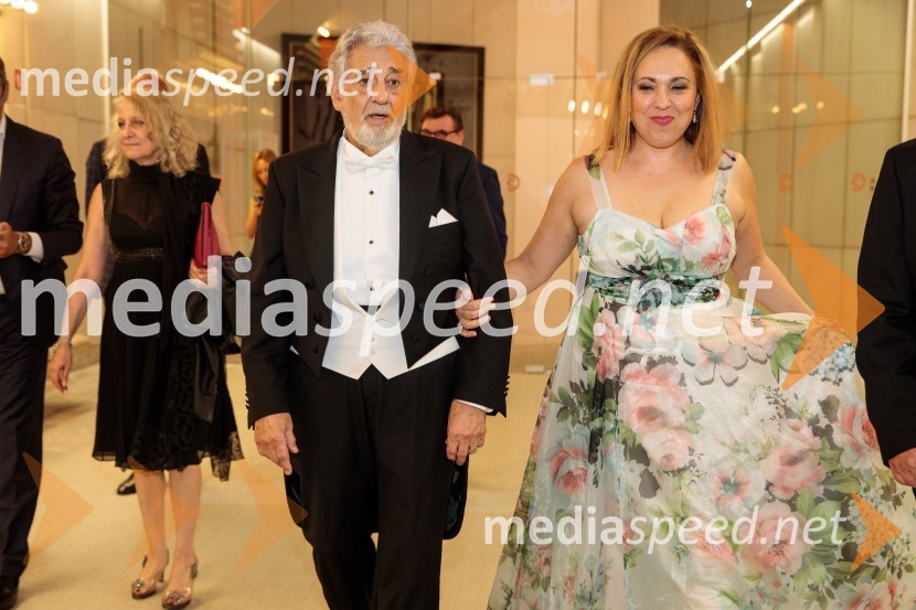  Plácido Domingo, tenorist;  María José Siri, sopranNoche española, koncert Plácida Dominga, Festival Ljubljana 2022