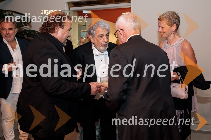  Darko  Brlek, direktor in umetniški vodja, Festival Ljubljana;  Plácido Domingo, tenorist; dr. Peter  Čeferin, pravnik, pisateljNoche española, koncert Plácida Dominga, Festival Ljubljana 2022