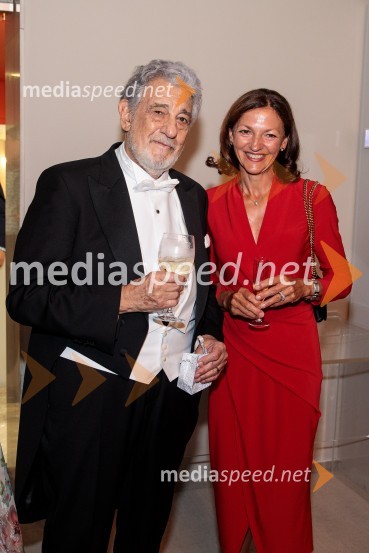  Plácido Domingo, tenorist; prof. dr. Maja Makovec Brenčič, nekdanja ministrica za izobraževanje, znanost in športNoche española, koncert Plácida Dominga, Festival Ljubljana 2022