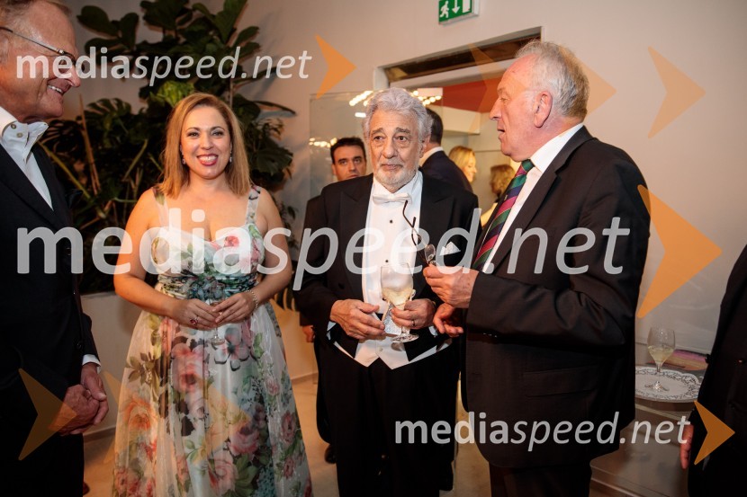  Janez  Škrabec, direktor Riko d.o.o.;  María José Siri, sopran;  Plácido Domingo, tenorist;  ... Noche española, koncert Plácida Dominga, Festival Ljubljana 2022
