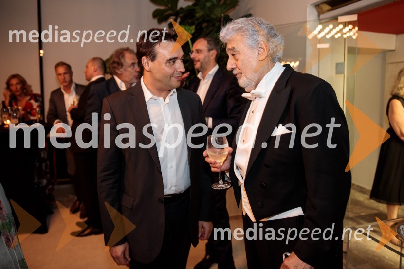  Jordi Bernácer, dirigent;  Plácido Domingo, tenoristNoche española, koncert Plácida Dominga, Festival Ljubljana 2022