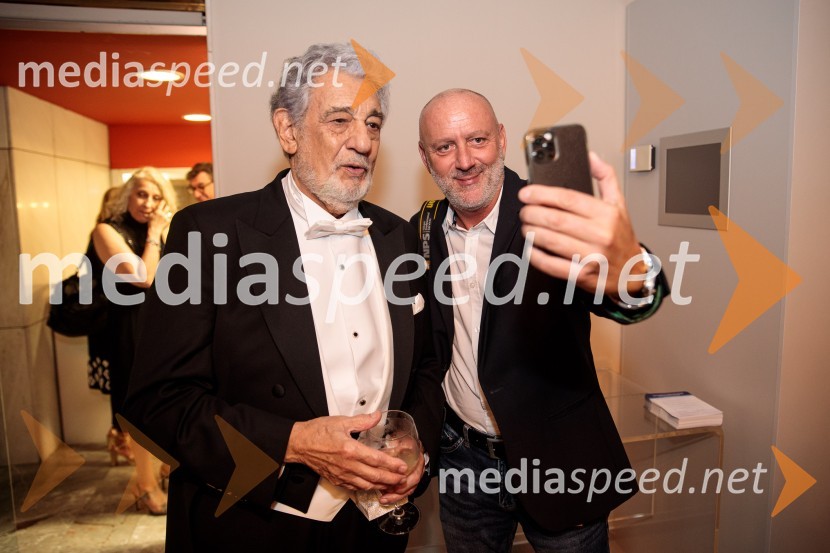  Plácido Domingo, tenorist;  ... Noche española, koncert Plácida Dominga, Festival Ljubljana 2022