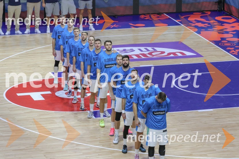  Goran Dragić, košarkar;  Žiga Samar, košarkar;  Luka Rupnik, košarkar;  Aleksej  Nikolić, košarkar;  Klemen Prepelič, košarkar;  Edo Murić, košarkar;  Mike Tobey, košarkar;  Jaka Blažič, košarkar;  Žiga Dimec, košarkar;  Zoran Dragić, košarkar;  Vlatko Čančar, košarkar;  Luka  Dončić, košarkarSlovenci za uvod v evropsko prvenstvo slavili proti močni Litvi