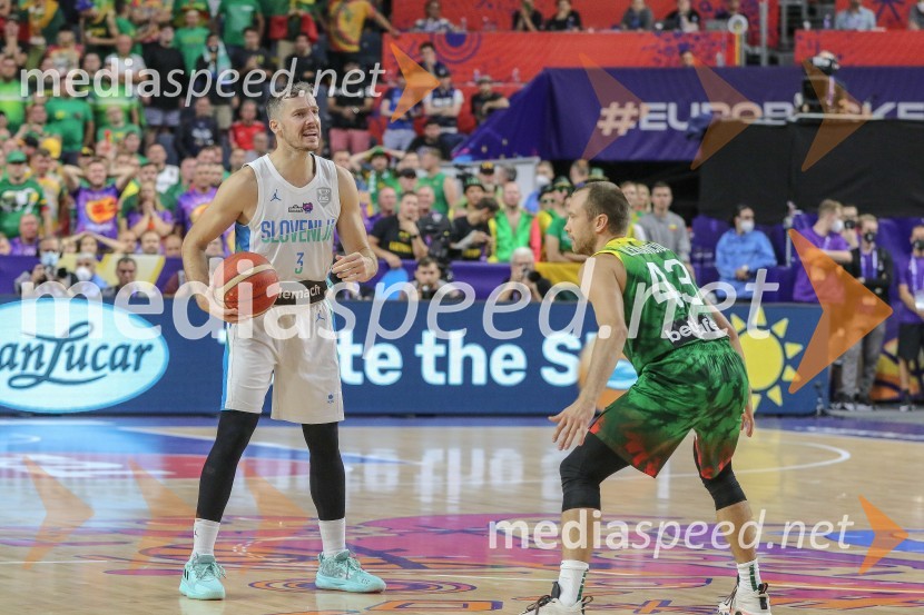  Goran Dragić, košarkar;  ... Slovenci za uvod v evropsko prvenstvo slavili proti močni Litvi