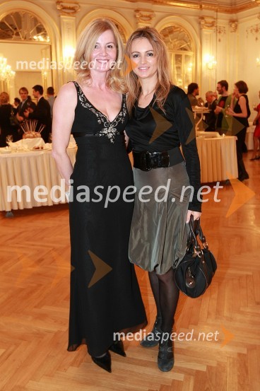 Lidija Gojčič in Lidija Šestak Zorič, predsednica društva Sonček in dobitnica nagrade Naj dobrodelnost 2008Naj Mariborčan 2008