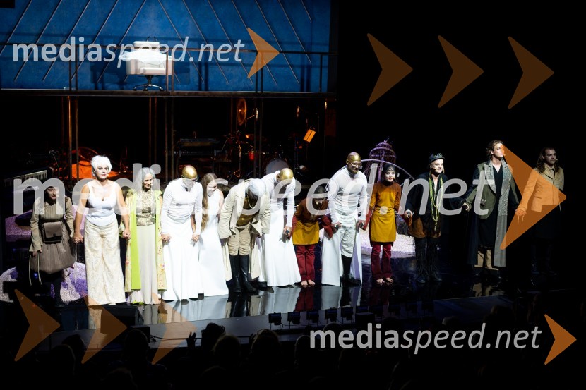  Sara Gorše, igralka;  Karin Komljanec, igralka;  Nataša Tič Ralijan, igralka;  ... ;  Ana Pavlin, igralka;  Gaber K. Trseglav, igralec;  ... ;  Lena Hribar  Škrlec, igralka;  ... ;  Lara Wolf Završnik, igralka;  Gašper Jarni, igralec;  Filip Samobor, igralec;  Matic Lukšič, igralecBoljši svet, mjuzikal