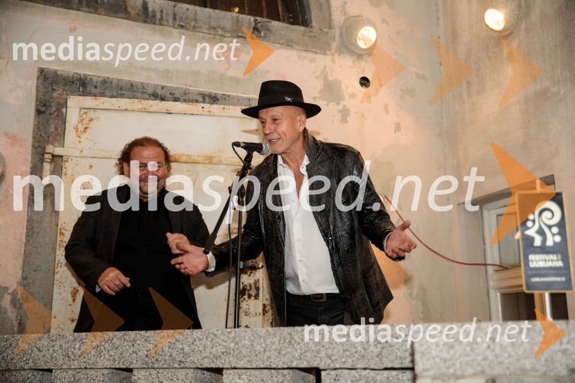  Darko  Brlek, direktor in umetniški vodja, Festival Ljubljana;  Vlado Kreslin, glasbenikVlado Kreslin z gosti na Festivalu Ljubljana 2022