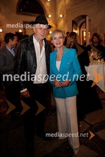  Vlado Kreslin, glasbenik;  Metka  Premerl, slavistkaVlado Kreslin z gosti na Festivalu Ljubljana 2022