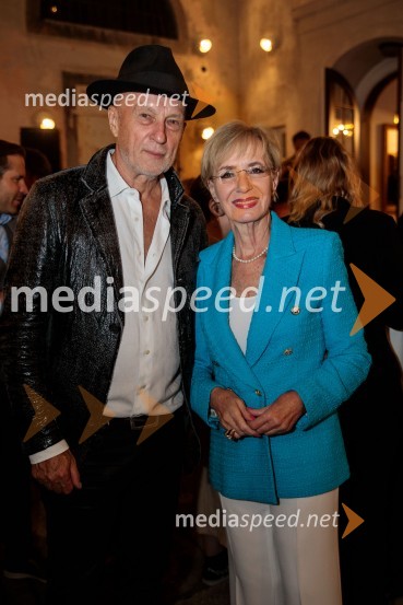  Vlado Kreslin, glasbenik;  Metka  Premerl, slavistkaVlado Kreslin z gosti na Festivalu Ljubljana 2022