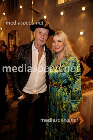  Vlado Kreslin, glasbenik;  Danica Lovenjak, novinarkaVlado Kreslin z gosti na Festivalu Ljubljana 2022